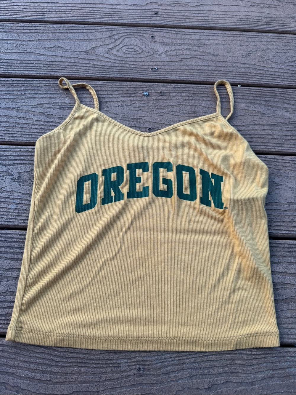 Oregon tank top- Yellow